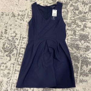 Navy sleeveless dress